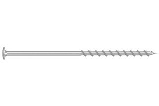 Tvrzený vrut do pórobetonu 8x160 TORX T30 bílý Zn TH talířová hlava (50 ks/bal)